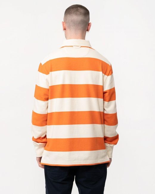 Gant Orange Block Stripe Heavy Rugger for men