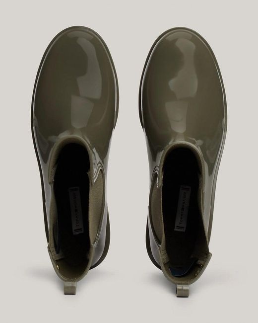 Tommy Hilfiger Green Flag Chelsea Rainboots