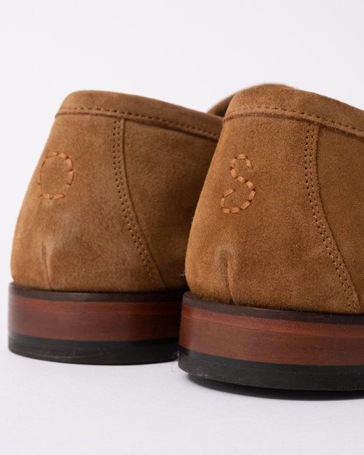 Oliver Sweeney Brown Keyworth Suede Loafers for men