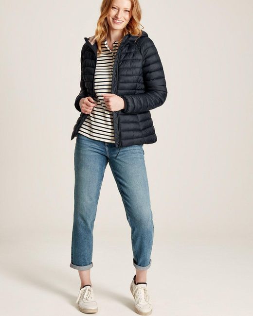 Joules Blue Bramley Packable Puffer Coat