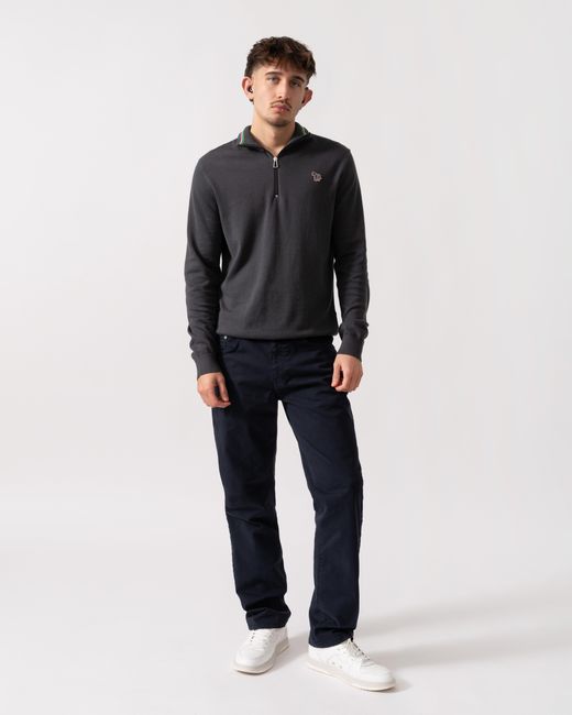 Paul Smith Blue Ps Sweater Zip Neck Zeb Bad for men