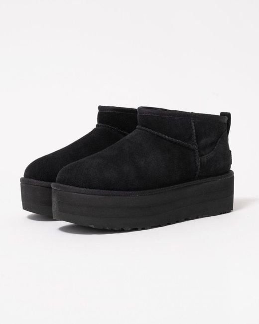 Ugg Black Classic Ultra Mini Platform Boot