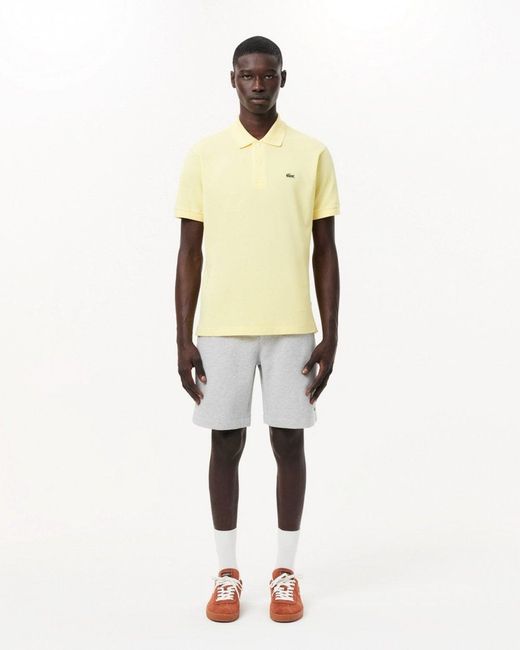 Lacoste White Fleece Shorts for men