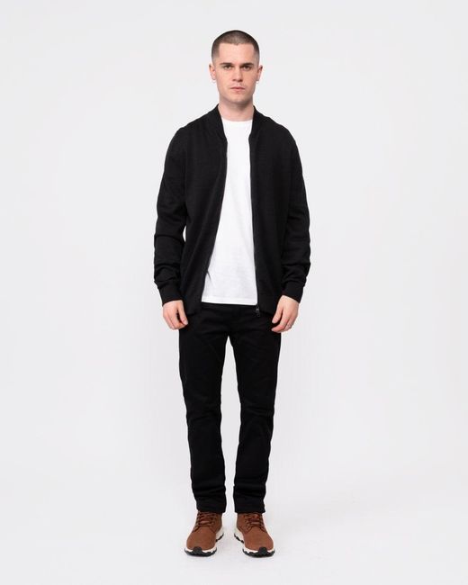 HUGO Black San Jaque-C Double Zip Cardigan 001, Size: L for men