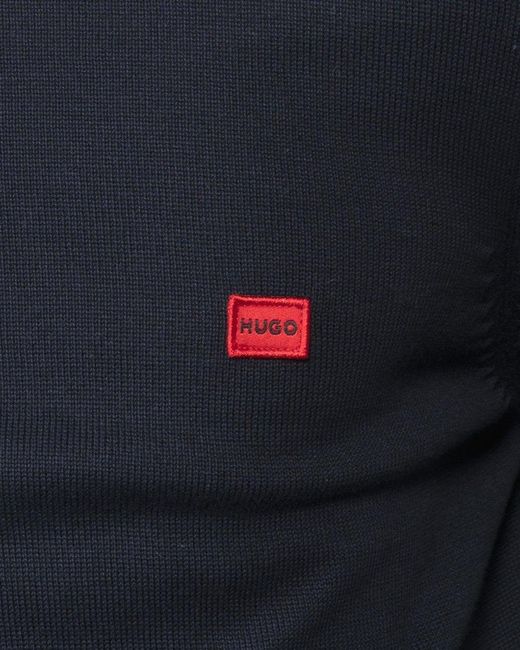 HUGO Blue San Cassius Crew Neck Sweater for men