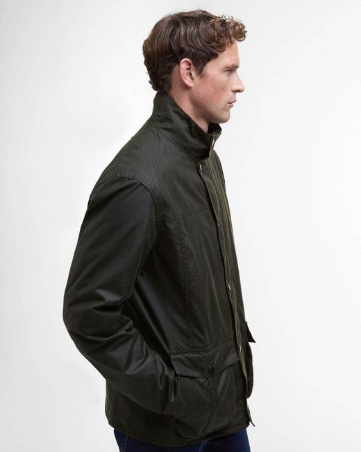 Barbour Black Sander Wax Jacket Size: L for men