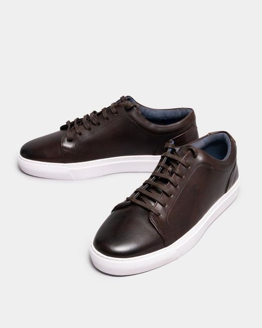 Oliver Sweeney Multicolor Hayle Antiqued Calf Leather Trainers for men