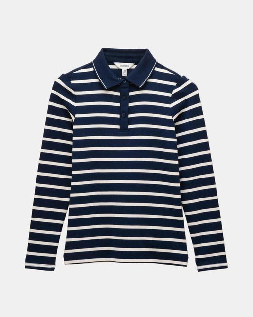 Joules Blue Fairfield Ribbed Polo