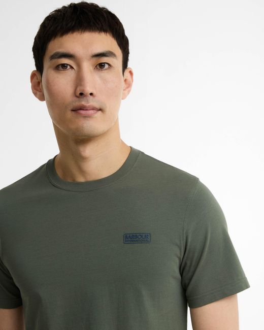 Barbour Green Small Logo T-Shirt for men