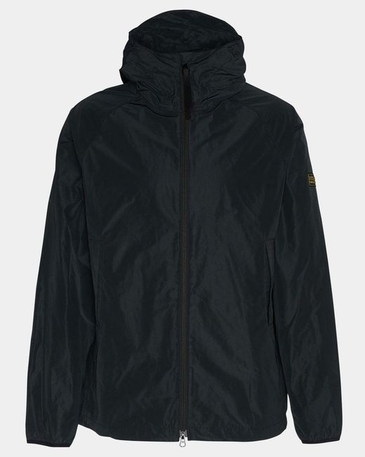 Barbour Black Porter Showerproof Jacket , Size: L for men