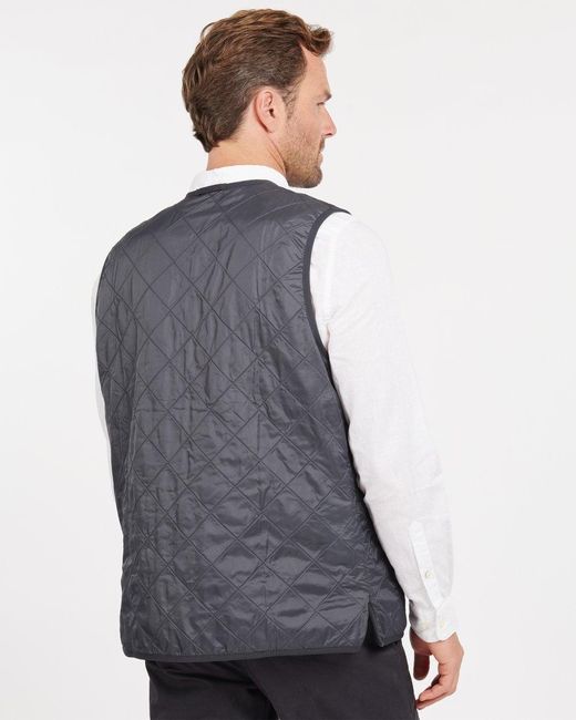 Barbour Blue Polarquilt Waistcoat/Zip-In Liner Size: L for men