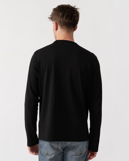 Belstaff Black Long Sleeved Logo T-Shirt for men