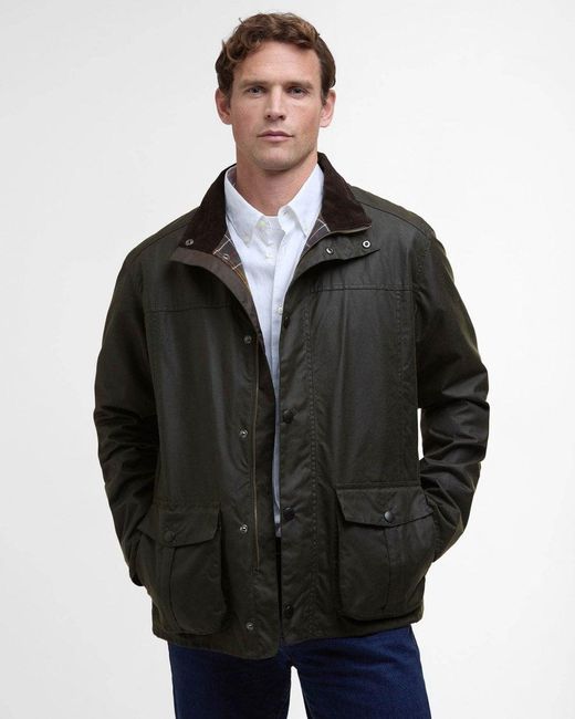 Barbour Black Sander Wax Jacket Size: L for men