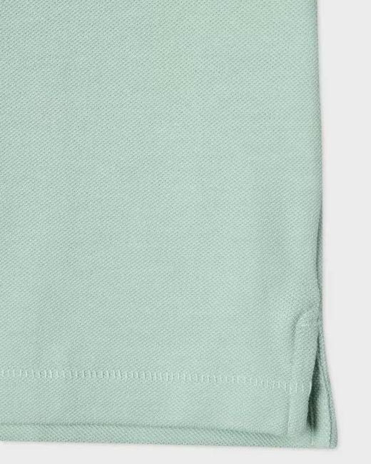 Paul Smith Green Ps Regular Fit Short Sleeve Organic Cotton Zebra Polo Shirt for men