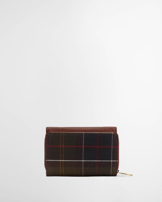 Barbour Gray Rosa Leather French Purse