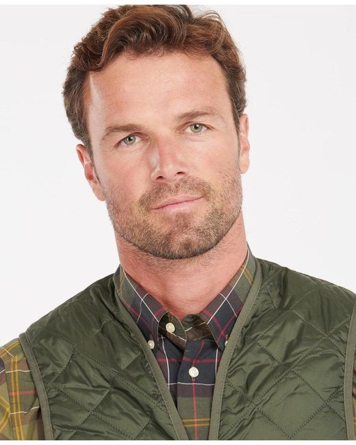 Barbour Green Quilted Waistcoat/Zip-In Liner for men