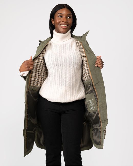 Joules Elmfield Fully Lined Tech Parka in Green | Lyst
