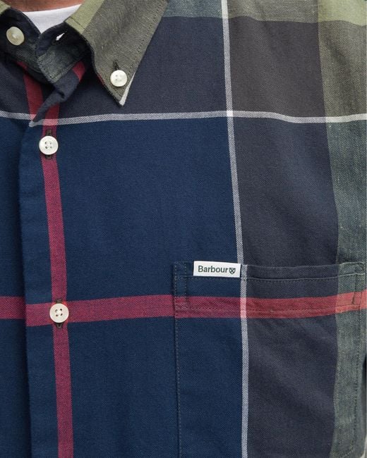 Barbour Blue Douglas Tartan Shirt for men