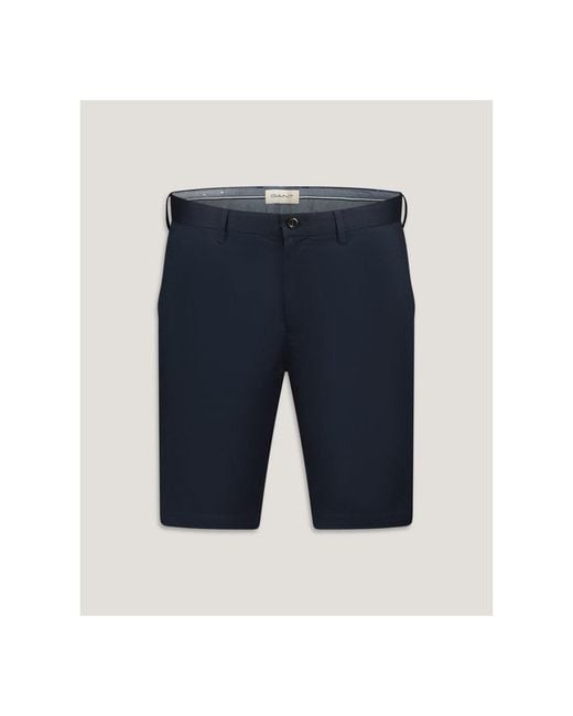 Gant Blue Slim Sports Shorts for men