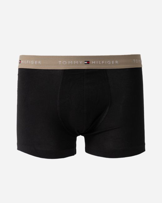 Tommy Hilfiger Black 5-Pack Logo Waistband Trunks for men