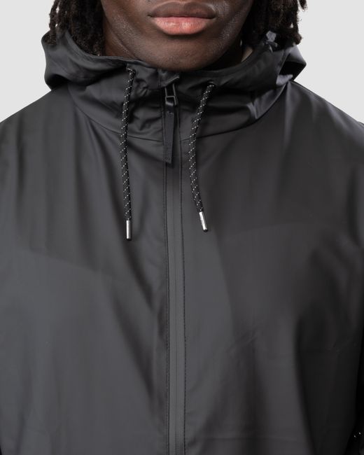 Rains Black Storm Breaker Jacket Colour: 01, Size: L