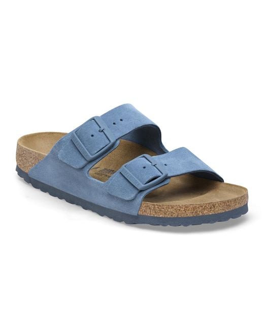 Birkenstock Blue Arizona Suede Sandals