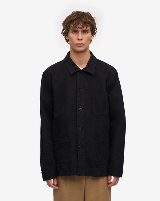 COLORFUL STANDARD Black Organic Workwear Jacket for men