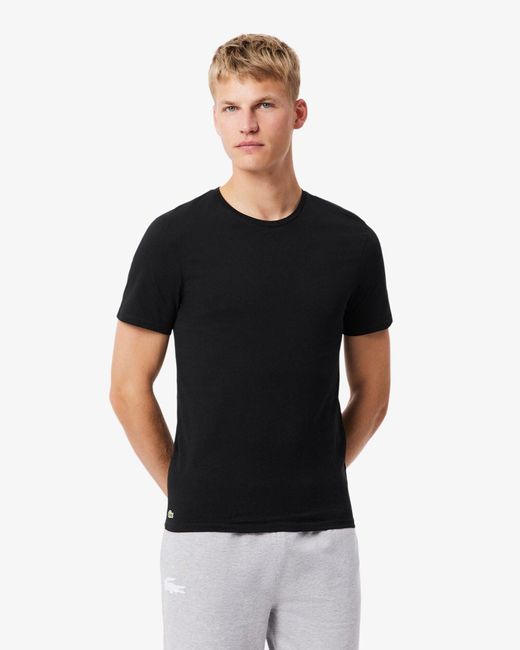 Lacoste White 3-Pack Plain T-Shirts for men