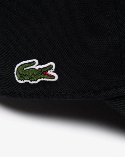 Lacoste Black Twill Cap