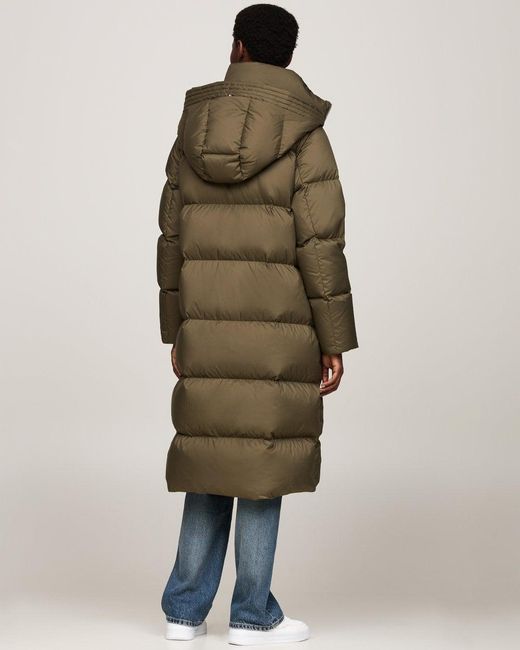 Tommy Hilfiger Multicolor Casual Maxi Long Down Jacket Colour: Army, Size: L