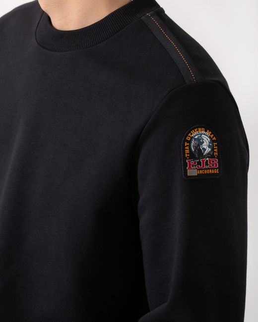 Parajumpers Black K2 Crew Neck Sweatshirt for men