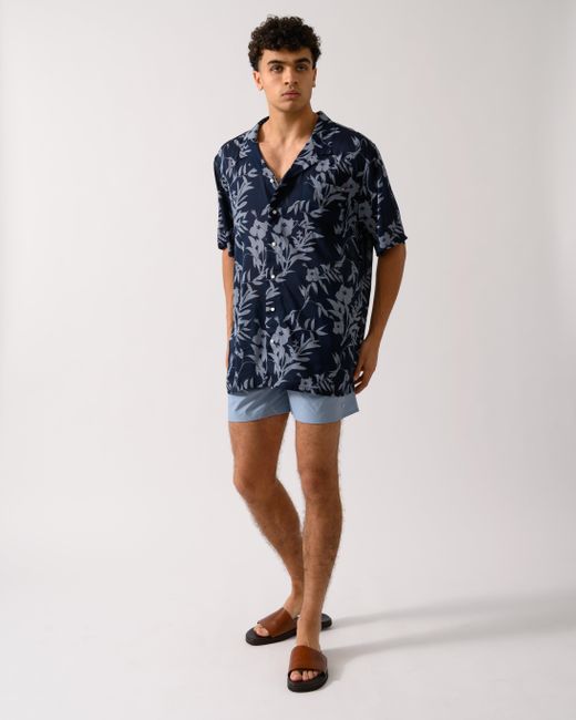 Tommy Hilfiger Blue Bowling Shirt for men