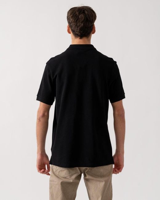 Paul Smith Black Ps Organic Cotton Zebra Logo Polo Shirt for men