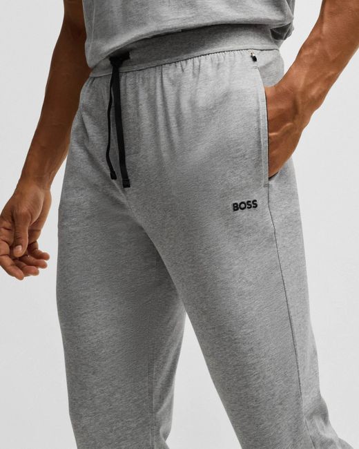 Boss Gray Boss Mix&Match Loungewear Pants for men