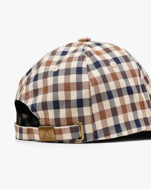 Aquascutum White Iconic Baseball Cap for men