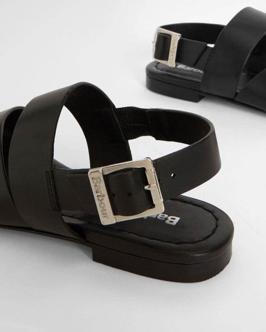 Barbour White Penelope Sandals