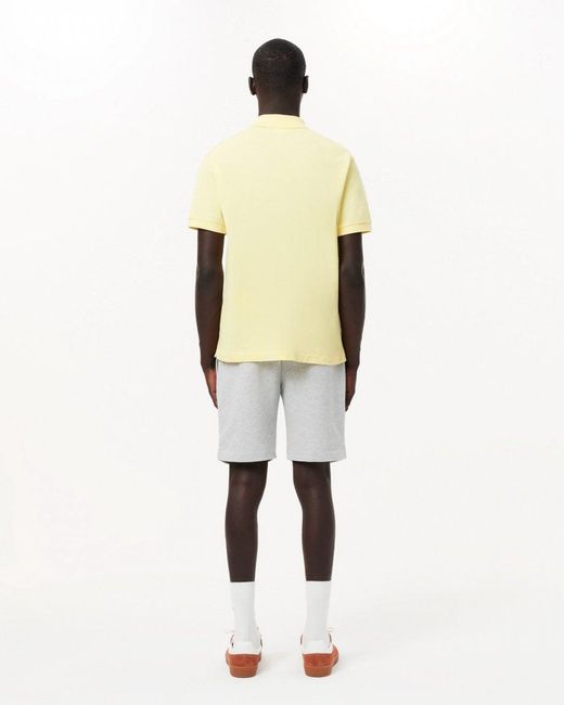 Lacoste White Fleece Shorts for men