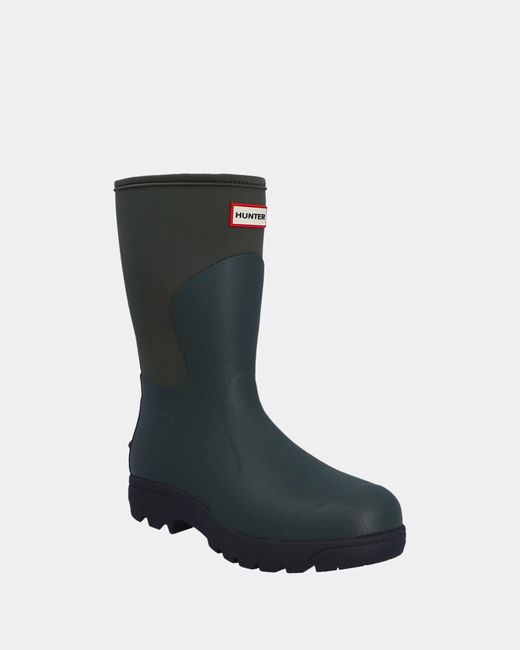 Hunter Black Balmoral Neoprene Short Boot