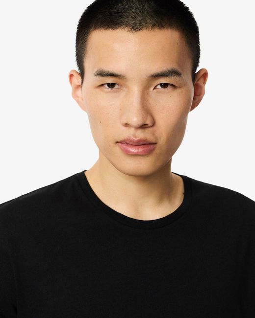 Lacoste Black 3-Pack Cotton Crew Neck T-Shirts for men
