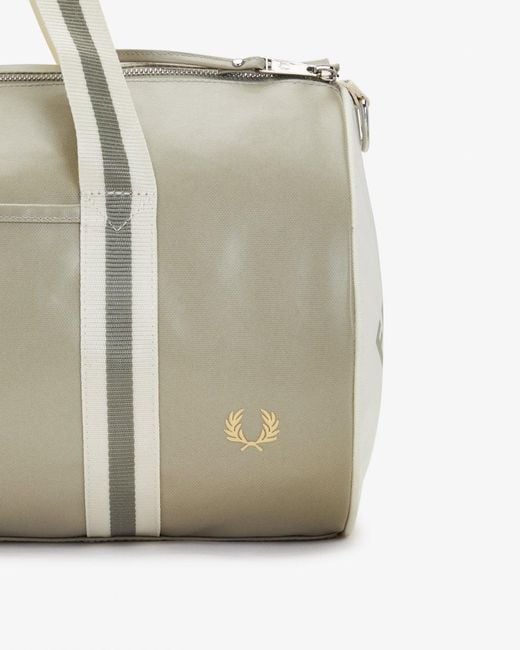 Fred Perry Metallic Recycled Polyester Classic Barrel Bag for men
