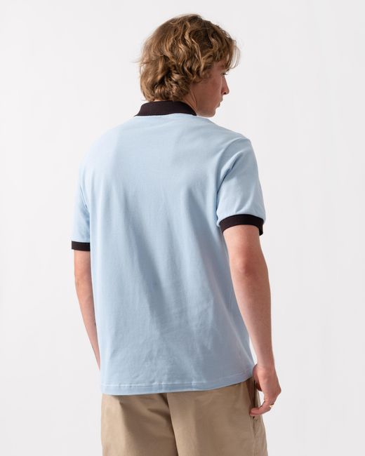 Lacoste Blue Classic Fit Short Sleeve Piqué Polo for men