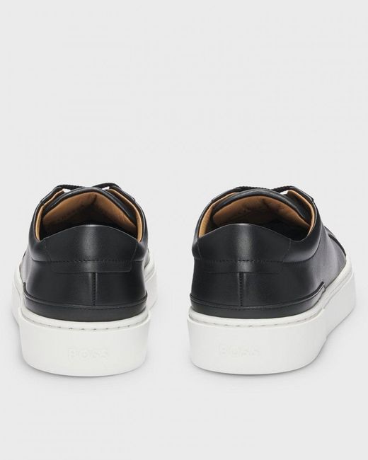 Boss Black Gary Tenn Leather Low-Top Trainers With Branded Lace Loop Nos for men