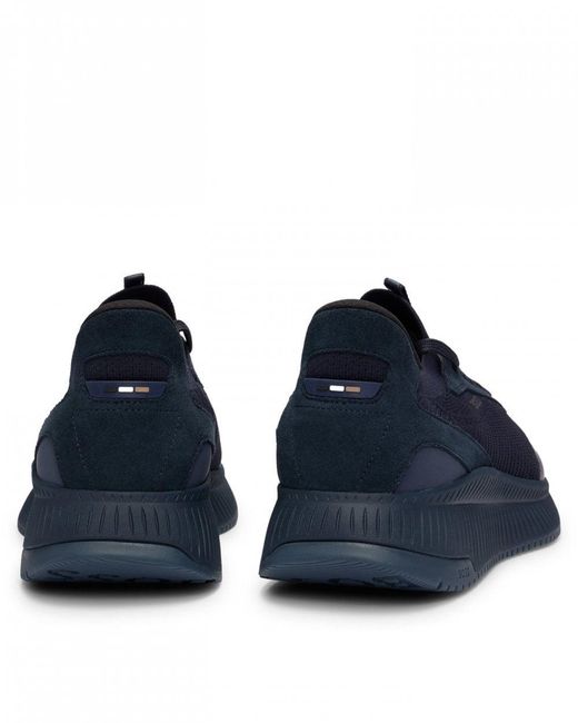 Boss Blue Ttnm Evo Trainers With Knitted Upper for men