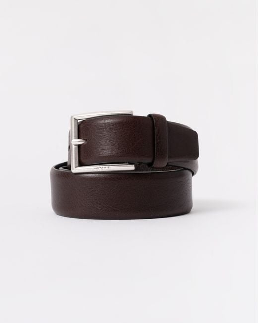Gant Brown Classic Cow Leather Belt for men