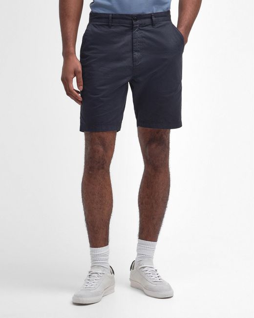 Barbour Blue Adey Twill Shorts for men