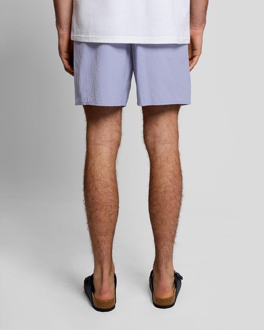 Lyle & Scott Blue Plain Swim Shorts for men