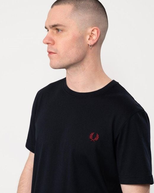 Fred Perry Black Crew Neck for men