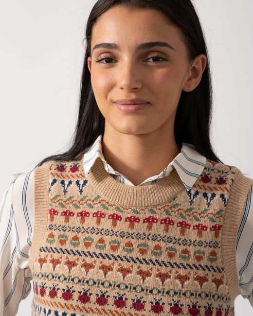 Joules Blue Woodland Tank Top