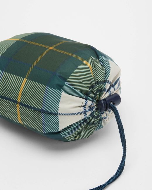 Barbour Green Tartan Showerproof Poncho