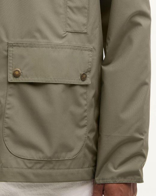 Barbour Green Hooded Domus Waterproof Jacket for men